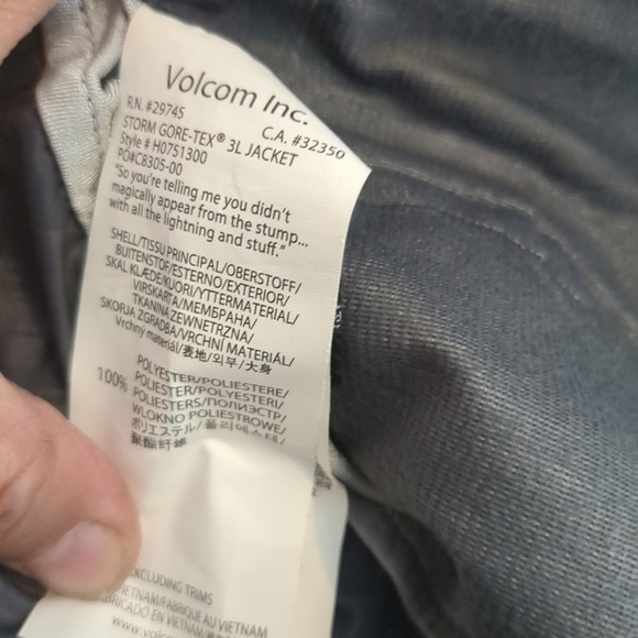 NWOT Volcom Ski Snowboard Jacket Women's XS Recco Gortex Rare - Picture 9 of 13